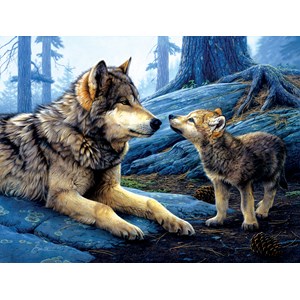 SunsOut (60966) - Daniel Smith: "Brother Wolf" - 500 Teile Puzzle