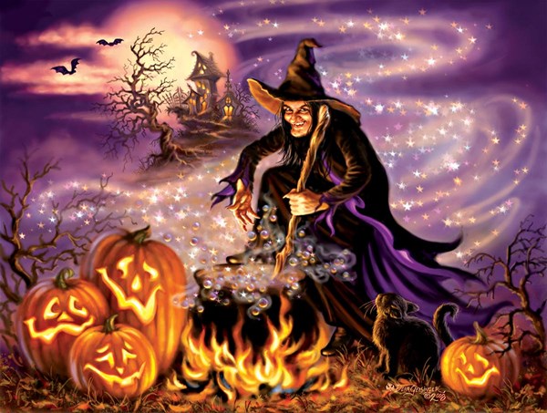 SunsOut (57139) - Dona Gelsinger: "All Hallows Eve" - 500 Teile Puzzle