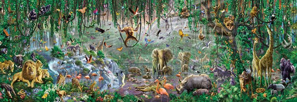 SunsOut (71610) - Adrian Chesterman: "African Mural" - 500 Teile Puzzle