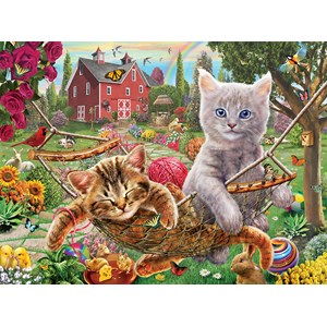 SunsOut (51820) - "Cats on the Farm" - 300 Teile Puzzle