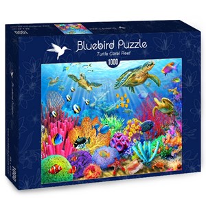 Bluebird Puzzle (70159) - Adrian Chesterman: "Turtle Coral Reef" - 1000 Teile Puzzle