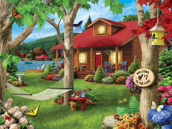 MasterPieces (31574) - Alan Giana: "Lakeside Retreat" - 750 Teile Puzzle