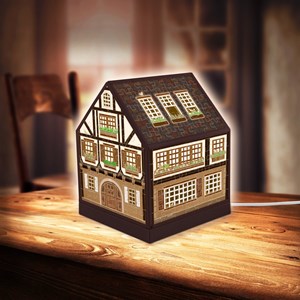 Pintoo (r1006) - "House Lantern, Half-Timbered House" - 208 Teile Puzzle