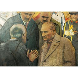 Art Puzzle (4589) - "Atatürk and Earthquake" - 1000 Teile Puzzle