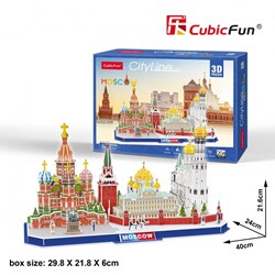 Cubic Fun (mc266h) - "Cityline, Moscow" - 204 Teile Puzzle