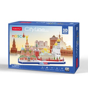 Cubic Fun (mc266h) - "Cityline, Moscow" - 204 Teile Puzzle