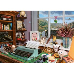 Schmidt Spiele (59920) - Steve Read: "At the Desk" - 1000 Teile Puzzle