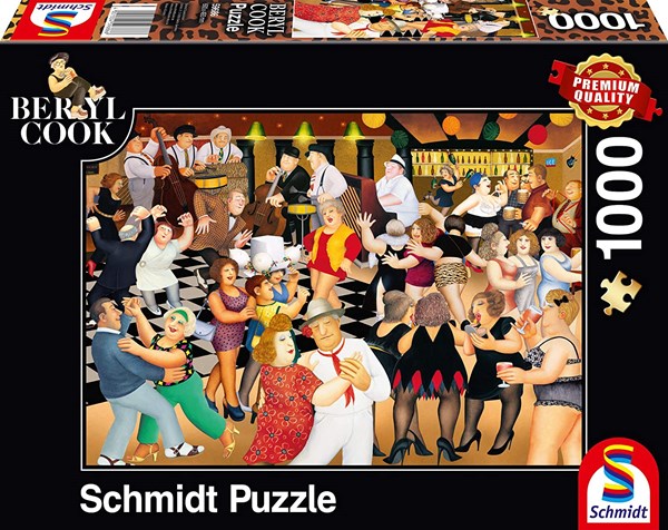 Schmidt Spiele (59686) - Beryl Cook: "Party Night" - 1000 Teile Puzzle