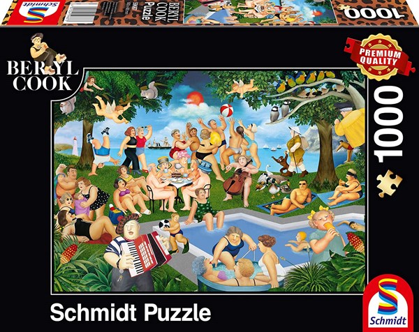 Schmidt Spiele (59687) - Beryl Cook: "Sommerfest" - 1000 Teile Puzzle