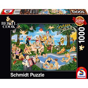 Schmidt Spiele (59687) - Beryl Cook: "Sommerfest" - 1000 Teile Puzzle
