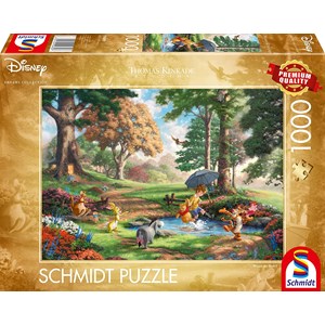 Schmidt Spiele (59689) - Thomas Kinkade: "Disney, Winnie The Pooh" - 1000 Teile Puzzle