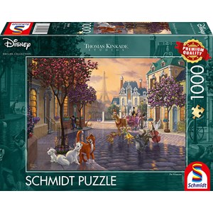 Schmidt Spiele (59690) - Thomas Kinkade: "Disney, The Aristocats" - 1000 Teile Puzzle
