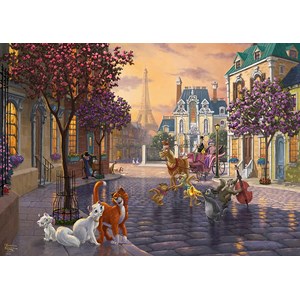 Schmidt Spiele (59690) - Thomas Kinkade: "Disney, The Aristocats" - 1000 Teile Puzzle