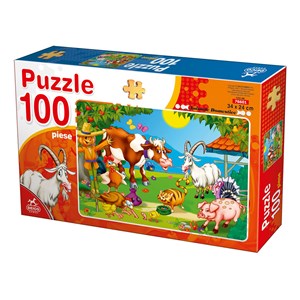 Deico (76601) - "Farm Animals" - 100 Teile Puzzle