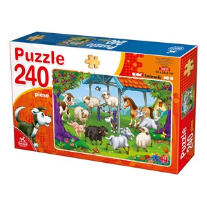 Deico (76625) - "Farm Animals" - 240 Teile Puzzle