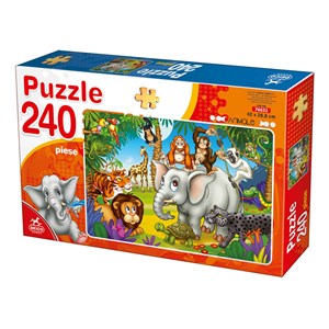 Deico (76632) - "Wild Animals" - 240 Teile Puzzle