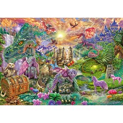 Schmidt Spiele (58966) - "Verzaubertes Drachenland" - 1000 Teile Puzzle