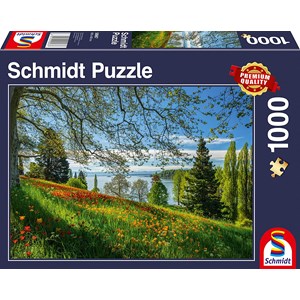 Schmidt Spiele (58967) - "Frühlingsallee zur Tulpenblüte, Insel Mainau" - 1000 Teile Puzzle