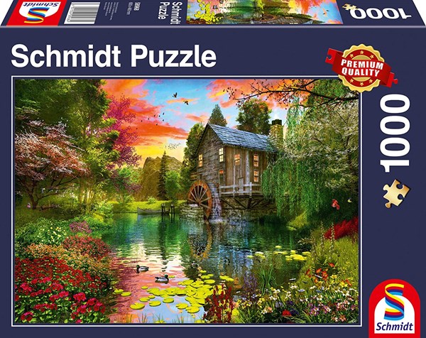 Schmidt Spiele (58968) - "Die Wassermühle" - 1000 Teile Puzzle
