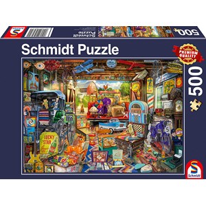 Schmidt Spiele (58972) - "Garagen-Flohmarkt" - 500 Teile Puzzle