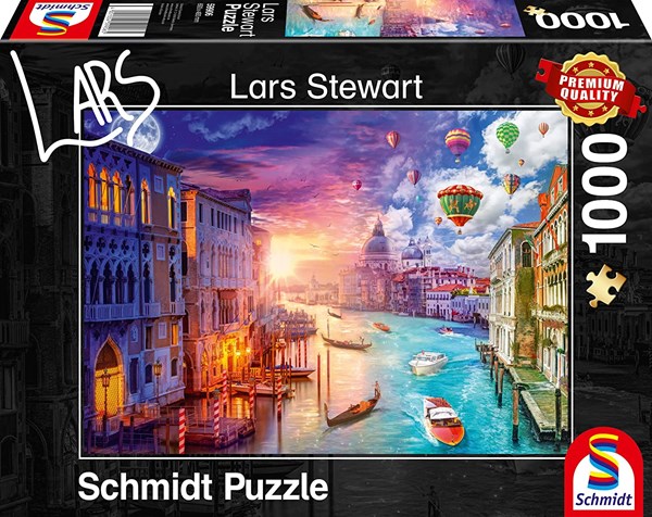 Schmidt Spiele (59906) - Lars Stewart: "Venice, Night and Day" - 1000 Teile Puzzle