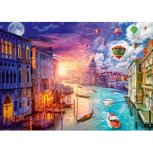 Schmidt Spiele (59906) - Lars Stewart: "Venice, Night and Day" - 1000 Teile Puzzle