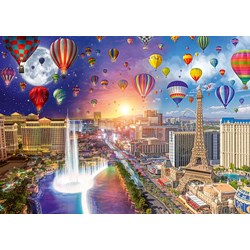 Schmidt Spiele (59907) - Lars Stewart: "Las Vegas, Night and Day" - 1000 Teile Puzzle
