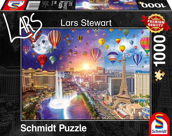 Schmidt Spiele (59907) - Lars Stewart: "Las Vegas, Night and Day" - 1000 Teile Puzzle