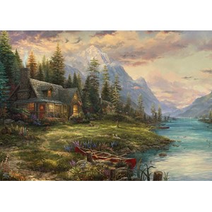 Schmidt Spiele (59918) - Thomas Kinkade: "Father's Day Outing" - 1000 Teile Puzzle