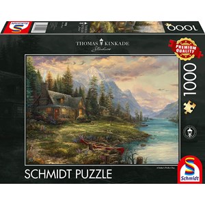 Schmidt Spiele (59918) - Thomas Kinkade: "Father's Day Outing" - 1000 Teile Puzzle
