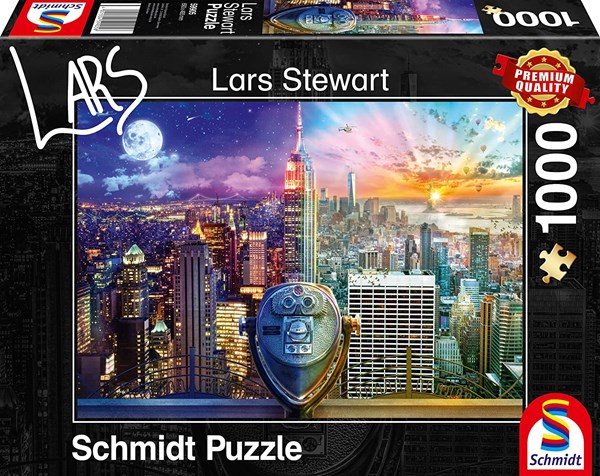 Schmidt Spiele (59905) - Lars Stewart: "New York, Night and Day" - 1000 Teile Puzzle
