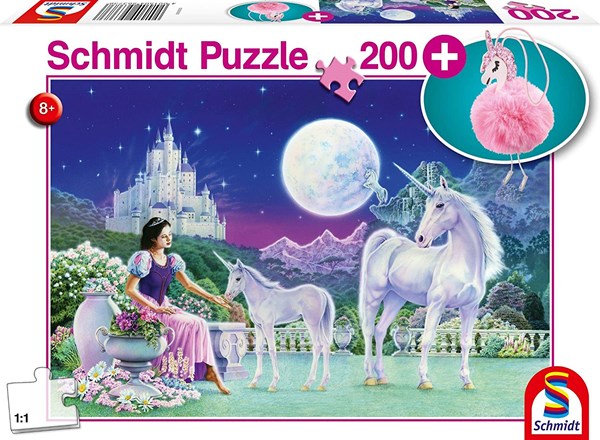 Schmidt Spiele (56373) - "Einhorn" - 200 Teile Puzzle
