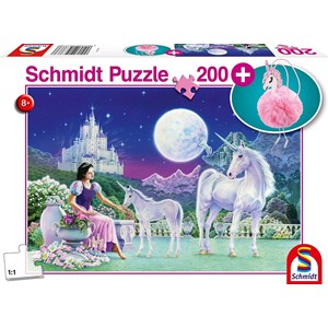 Schmidt Spiele (56373) - "Einhorn" - 200 Teile Puzzle
