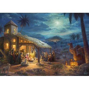 Schmidt Spiele (59676) - Thomas Kinkade: "Spirit, Jesus' Birt" - 1000 Teile Puzzle