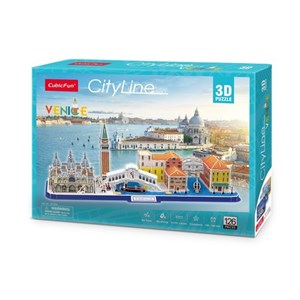 Cubic Fun (mc269h) - "Cityline Venice" - 126 Teile Puzzle