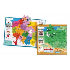 Clementoni (50021) - "Poland Map" - 104 Teile Puzzle