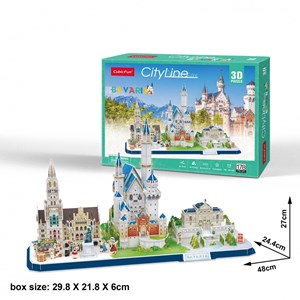Cubic Fun (mc267h) - "Cityline, Bavaria" - 178 Teile Puzzle