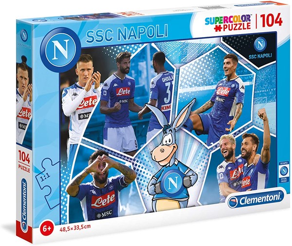 Clementoni (27139) - "SSC Napoli Supercolor Puzzle" - 104 Teile Puzzle