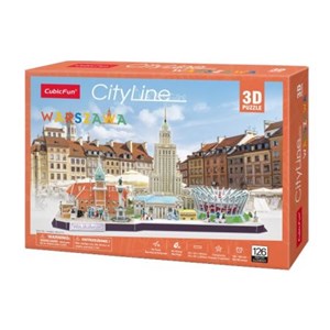 Cubic Fun (mc271h) - "Cityline Warsaw" - 159 Teile Puzzle
