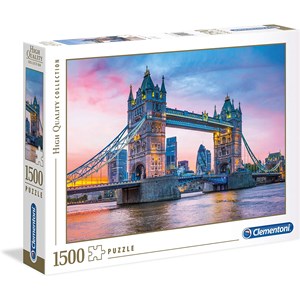 Clementoni (31816) - "Tower Bridge Sunset" - 1500 Teile Puzzle