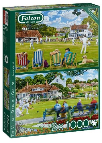 Falcon (11309) - Trevor Mitchell: "The Village Sporting Greens" - 1000 Teile Puzzle
