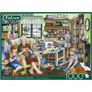 Falcon (11273) - Fiona Osbaldstone: "Granny's Sewing Room" - 1000 Teile Puzzle