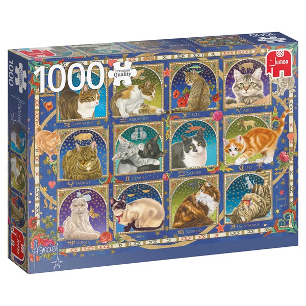 Jumbo (18853) - Francien van Westering: "Cat Horoscope" - 1000 Teile Puzzle