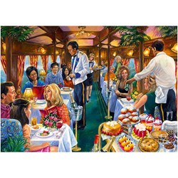 Jumbo (11328) - Jim Mitchell: "The Dining Carriage" - 500 Teile Puzzle
