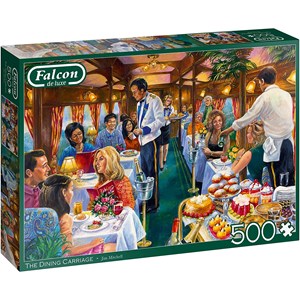 Jumbo (11328) - Jim Mitchell: "The Dining Carriage" - 500 Teile Puzzle
