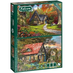 Falcon (11294) - Dominic Davison: "Woodland Cottages" - 1000 Teile Puzzle
