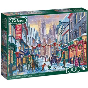 Jumbo (11277) - Victor McLindon: "Christmas in York" - 1000 Teile Puzzle