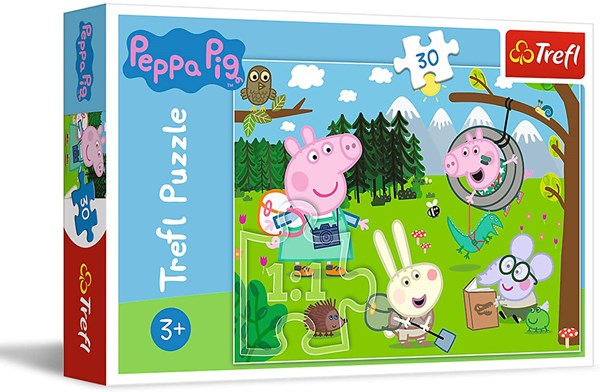 Trefl (18245) - "Peppa Pig, Forest Expedition" - 30 Teile Puzzle