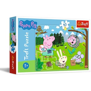 Trefl (18245) - "Peppa Pig, Forest Expedition" - 30 Teile Puzzle
