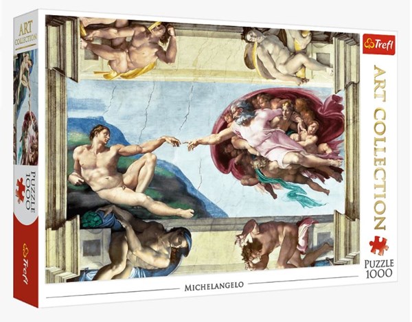 Trefl (10590) - Michelangelo: "The Creation of Adam" - 1000 Teile Puzzle